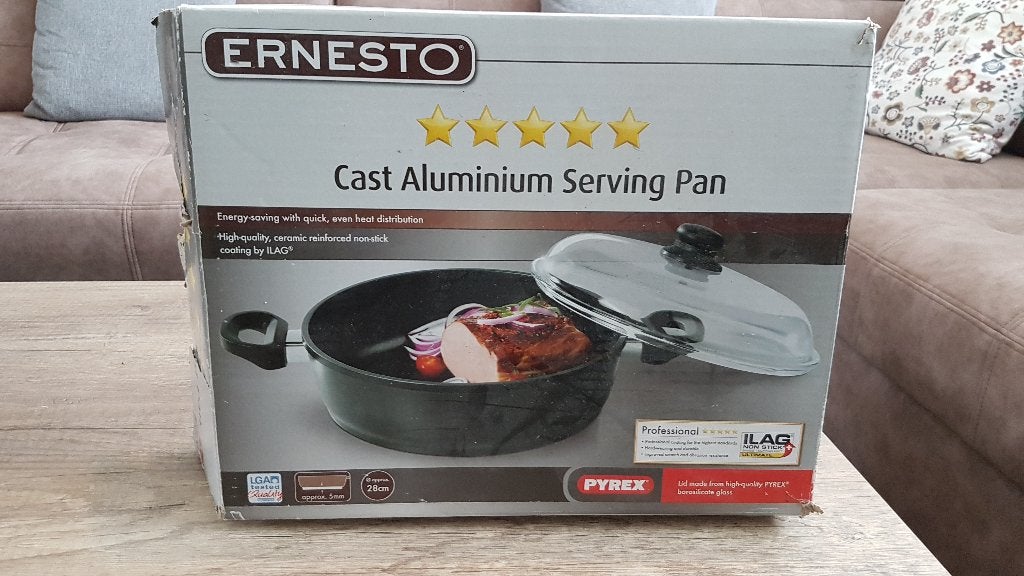 Ernesto Gegoten Aluminium Serveerpan, Ophalen, Nieuw, Aluminium, Overige typen