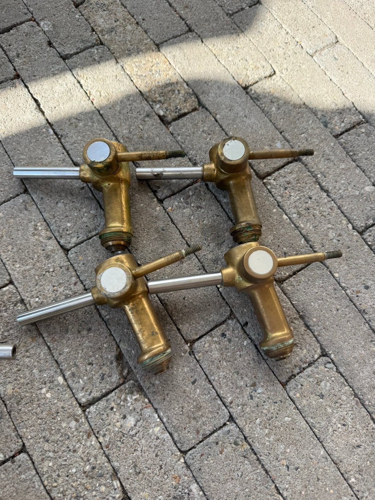 Authentieke Brass Biertapkranen Jugendstil in Opbergkist, Ophalen, Gebruikt, Overige merken