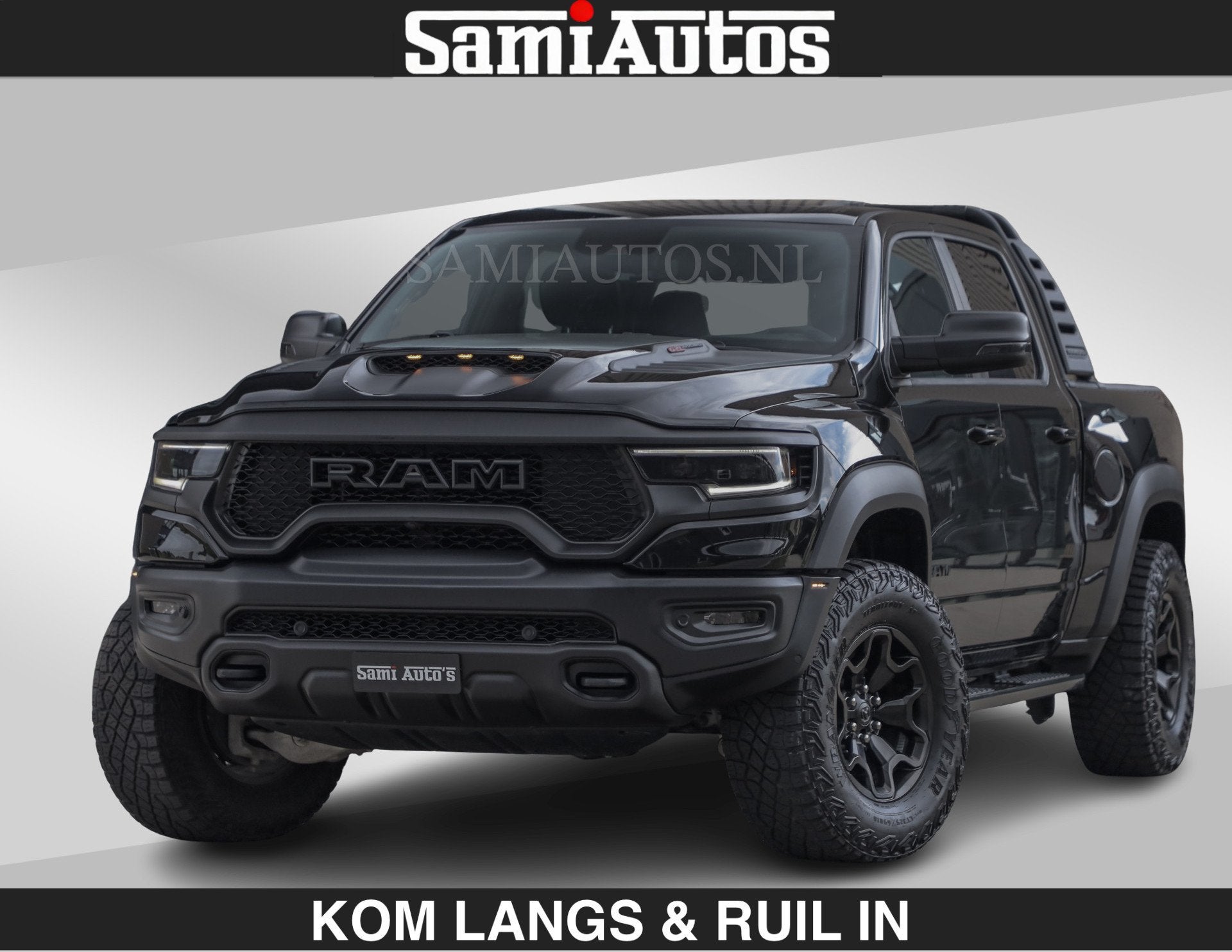 Dodge Ram TRX BLACK OPS HELLCAT | 6.2 V8 712PK SUPERCHARGER, Auto's, Automaat, Gebruikt, Met garantie (alle), Zwart