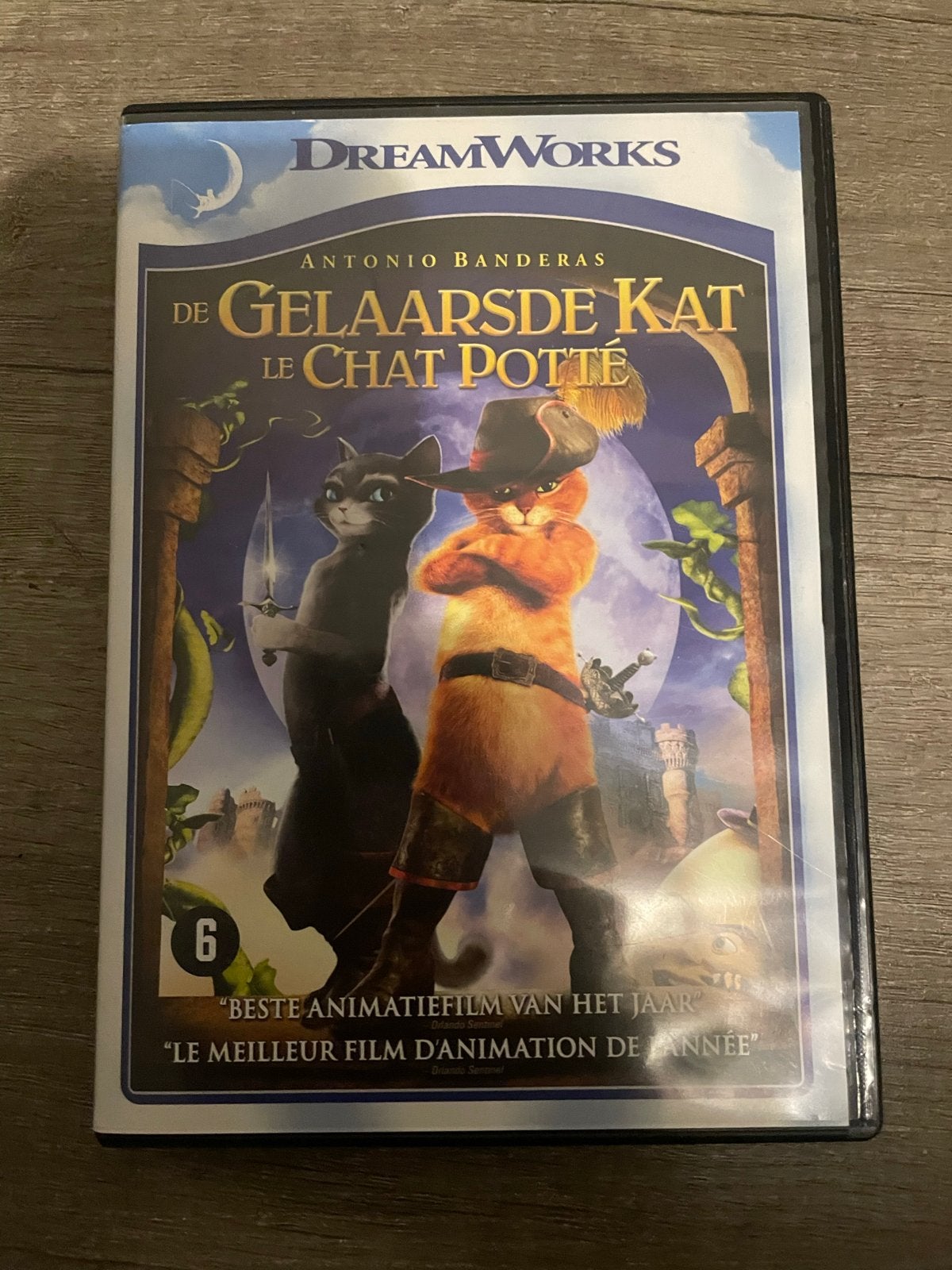 De Gelaarsde Kat - DreamWorks DVD, Animatie, Nederlands, Gebruikt, Bonusmateriaal