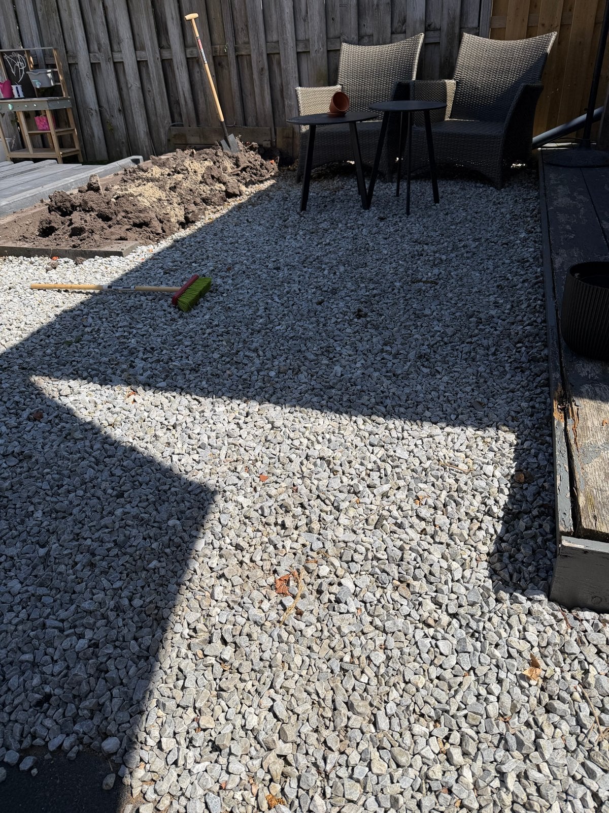 Grind wit/grijs gratis af te halen!, Tuin en Terras, Ophalen, Gebruikt, Wit, Grind