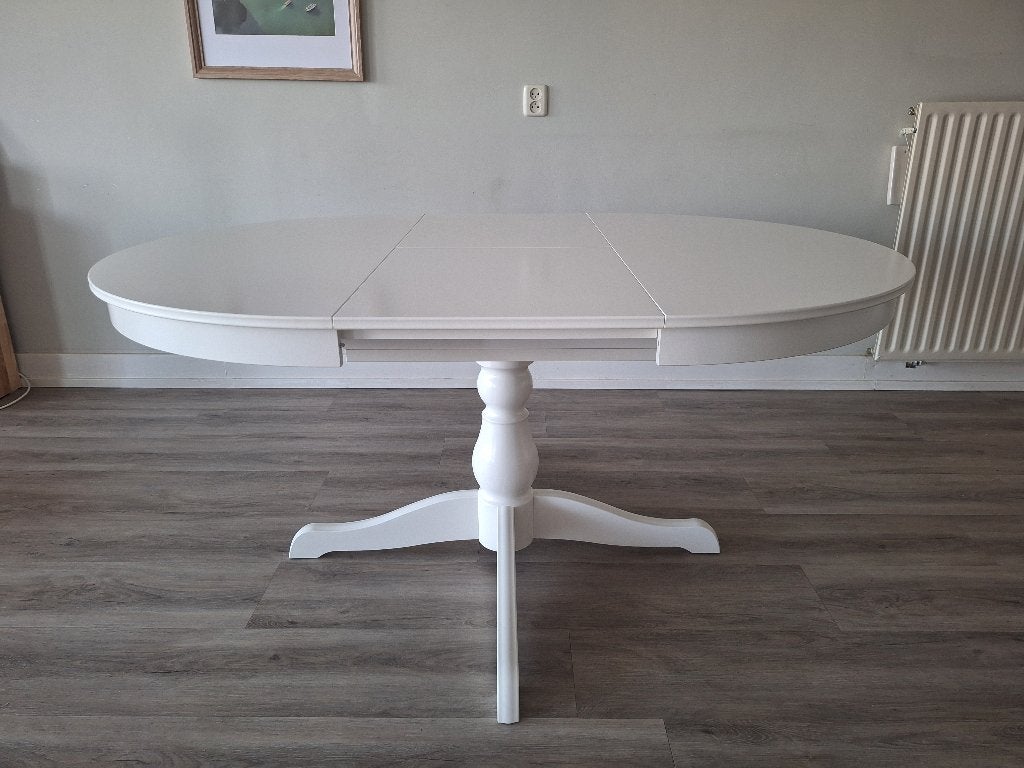 Uitschuifbare eettafel INGATORP Ikea, Ophalen, 100 tot 150 cm, Zo goed als nieuw, Vijf personen of meer