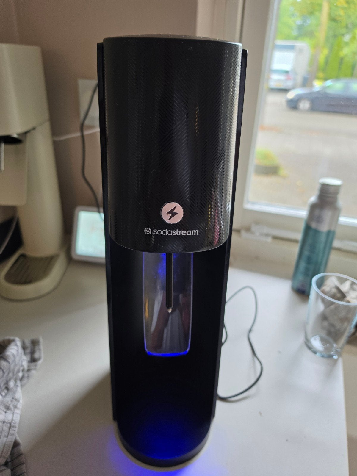 Sodastream E-terra - Elektrische bruiswatermaker, Witgoed en Apparatuur, Onderdelen en Toebehoren, Ophalen of Verzenden, Zo goed als nieuw