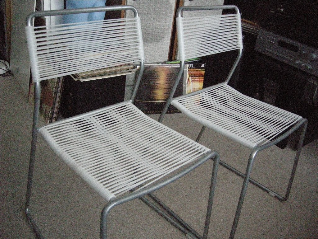 Draadstoel spagetti stoel Melker Ikea (2X) - zeer nette st., Ophalen, Gebruikt, Twee, Overige kleuren