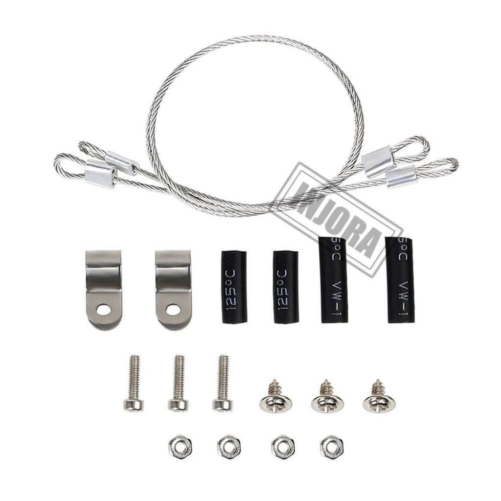 INJORA 2 stuks 180mm Aangepaste Onderdelen Staal kabels Voor, Elektro, Auto offroad, Nieuw, Ophalen of Verzenden