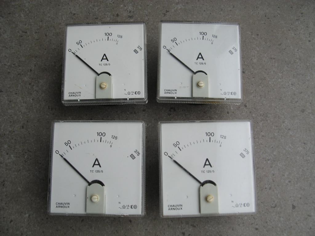 Chauvin Arnoux Amperemeter 0-125 Amp, Ophalen of Verzenden, Gebruikt
