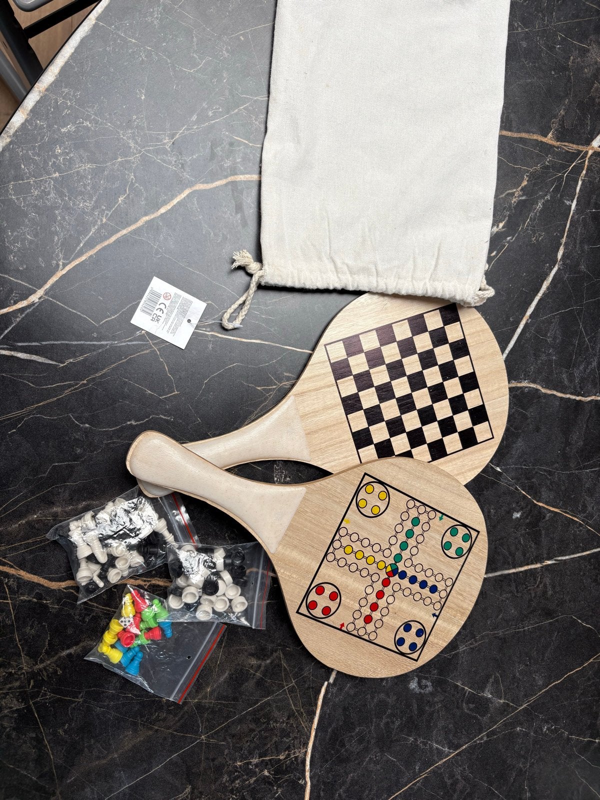 Schaak- en Ludo-spel in één (nieuw), Een of twee spelers, Ophalen of Verzenden, Nieuw