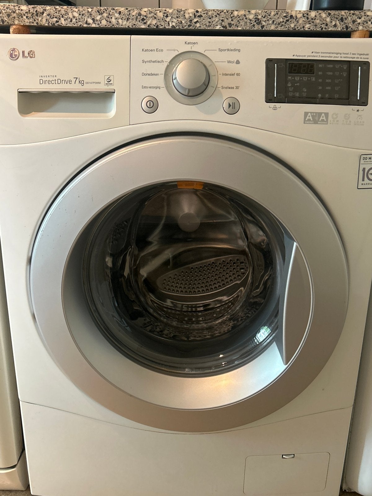 LG Direct Drive 7kg Wasmachine - Gebruikt, Ophalen, Gebruikt, Voorlader, Kort programma