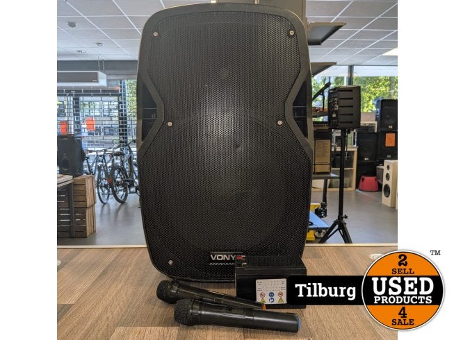 Vonyx AP1500PA 800W Incl Accu & Microfoons + Standaard, Vonyx, Zo goed als nieuw, Support@vonyx.com, BessemerstraÃŸe 2-14
12103 Berlin
Germany
