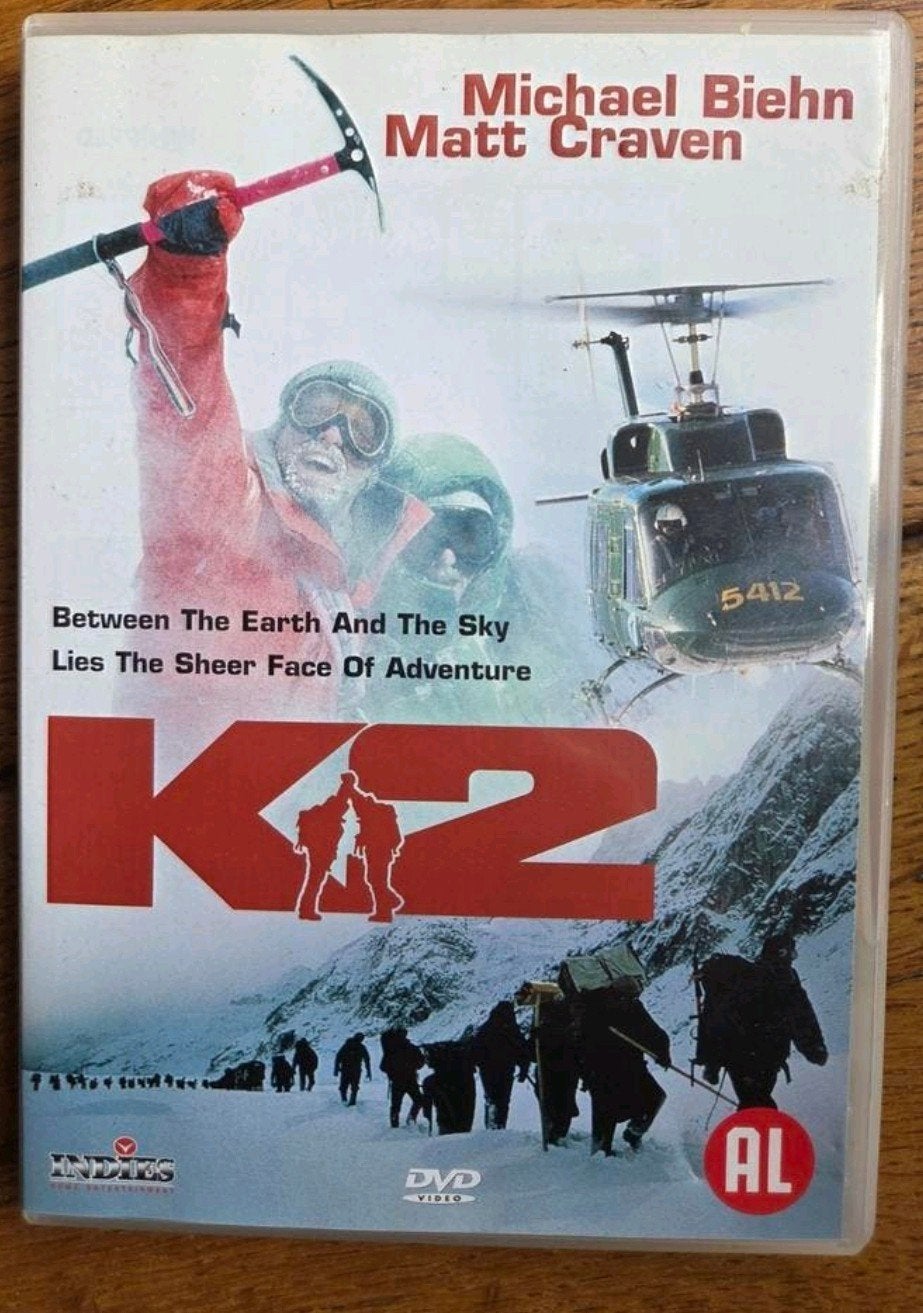 K2 - DVD avontuurlijke klimfilm (Michael Biehn, Matt Craven), Alle leeftijden, Nederlands, Ophalen of Verzenden, Inclusief doosje