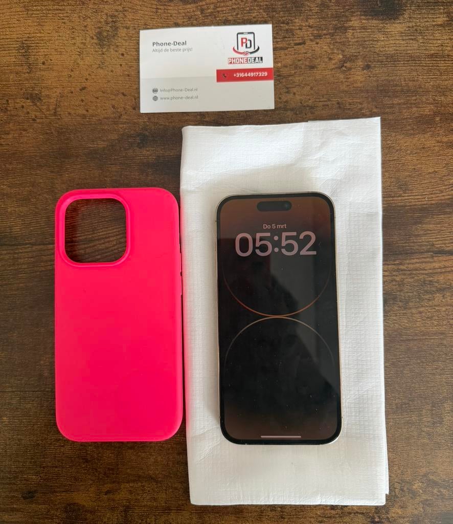 IPhone 14 Pro 128 gb gold factuur + Garantie, Apple, 77 %, Ophalen of Verzenden, Zo goed als nieuw