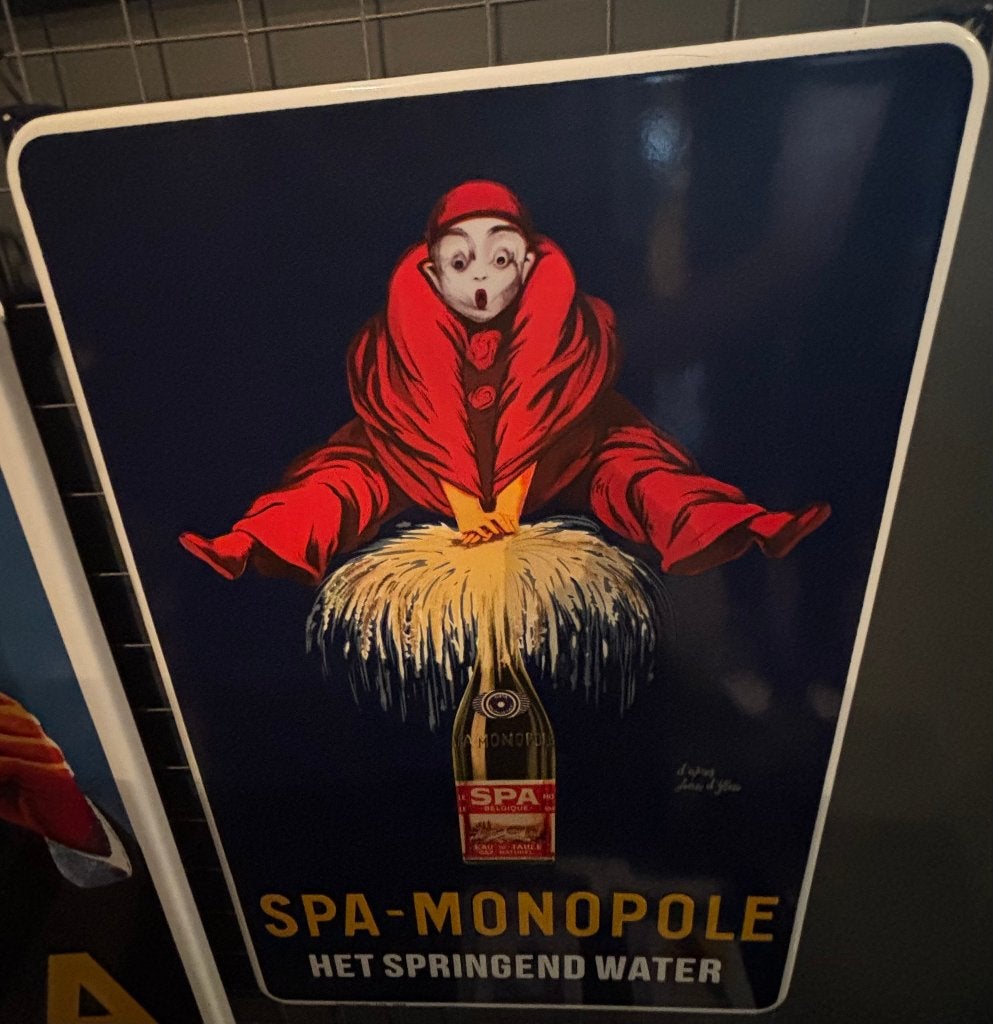 emaille reclamebord spa monopole, Ophalen of Verzenden, Nieuw, Reclamebord