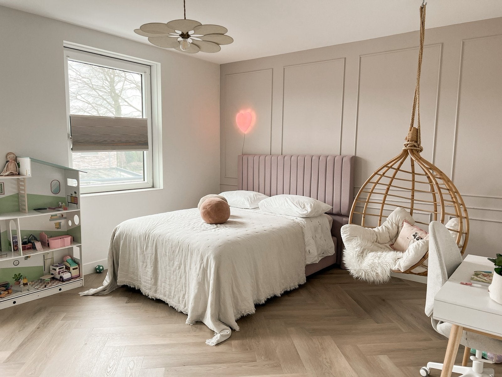 Boxspring 140x200 meisjeskamer, Ophalen, Gebruikt, 140 tot 160 cm, 85 tot 100 cm