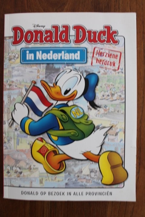 Donald Duck in Nederland (herziene herdruk) alle provincies, Eén stripboek, Ophalen of Verzenden, Gelezen