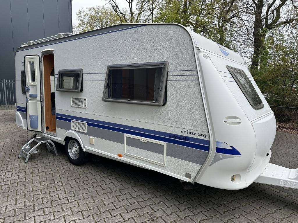Hobby De luxe Easy 495 UL MOVER - TENT - LUIFEL - BOMVOL!!, Caravans en Kamperen, Caravans, Rondzit, Hobby, Bedrijf, Schokbreker