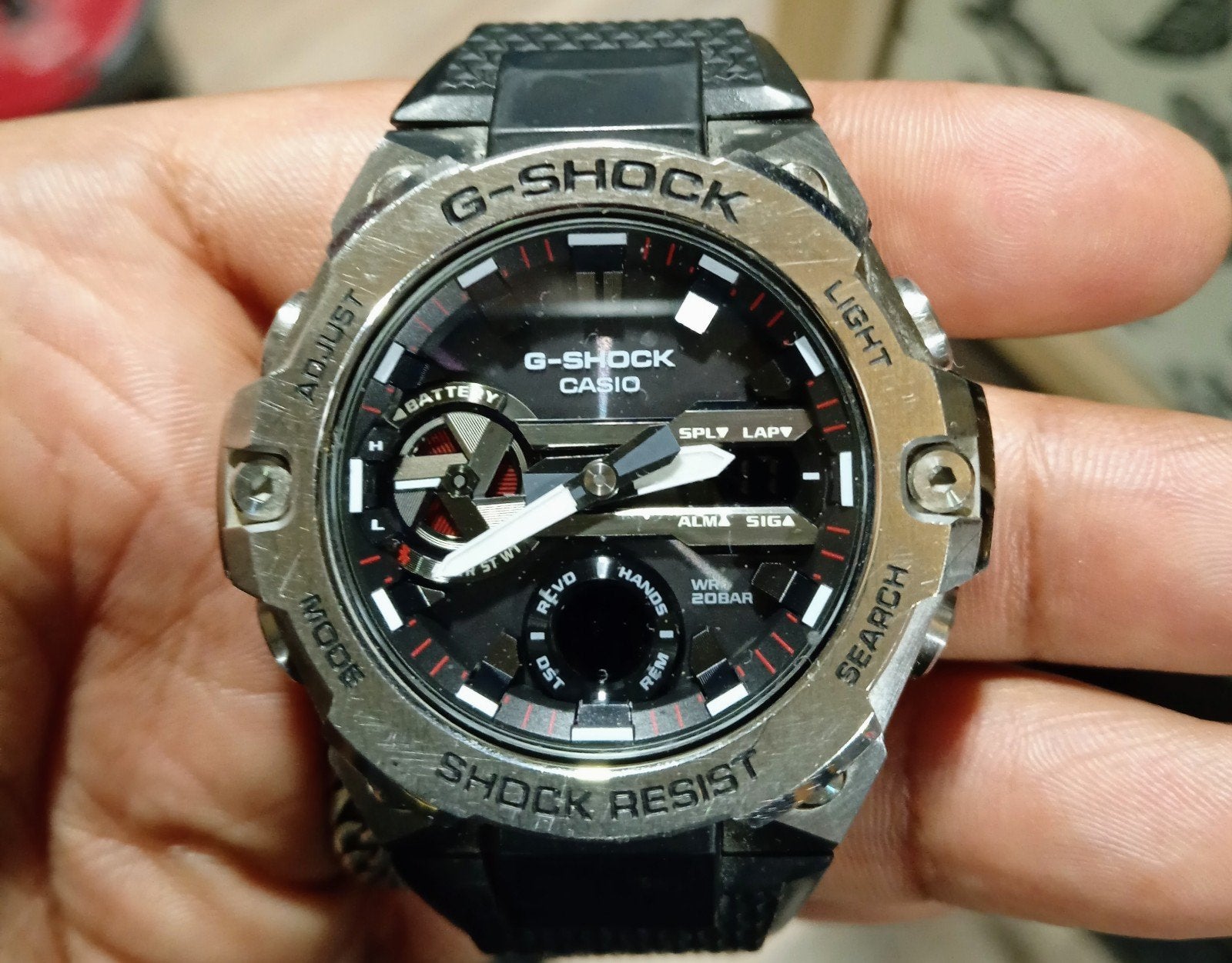 Casio G-Shock GST-B400, Sieraden, Tassen en Uiterlijk, Horloges | Heren, Casio, Kunststof, Polshorloge, Kunststof