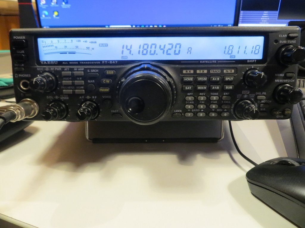 Te koop Yaesu FT-847 allbander all mode, Telecommunicatie, Ophalen of Verzenden, Zo goed als nieuw, Zender en Ontvanger