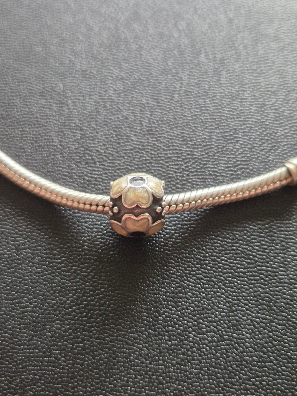 Pandora zilveren originele bedel bloem, Sieraden, Tassen en Uiterlijk, Bedels, Ophalen of Verzenden, Zo goed als nieuw, Zilver
