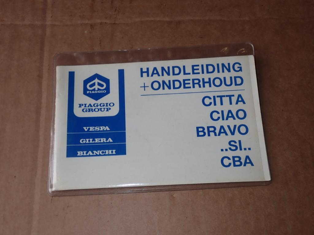 Vespa Gilera Citta Ciao Bravo Si Eigenaars Handleiding, Motoren, Verzenden