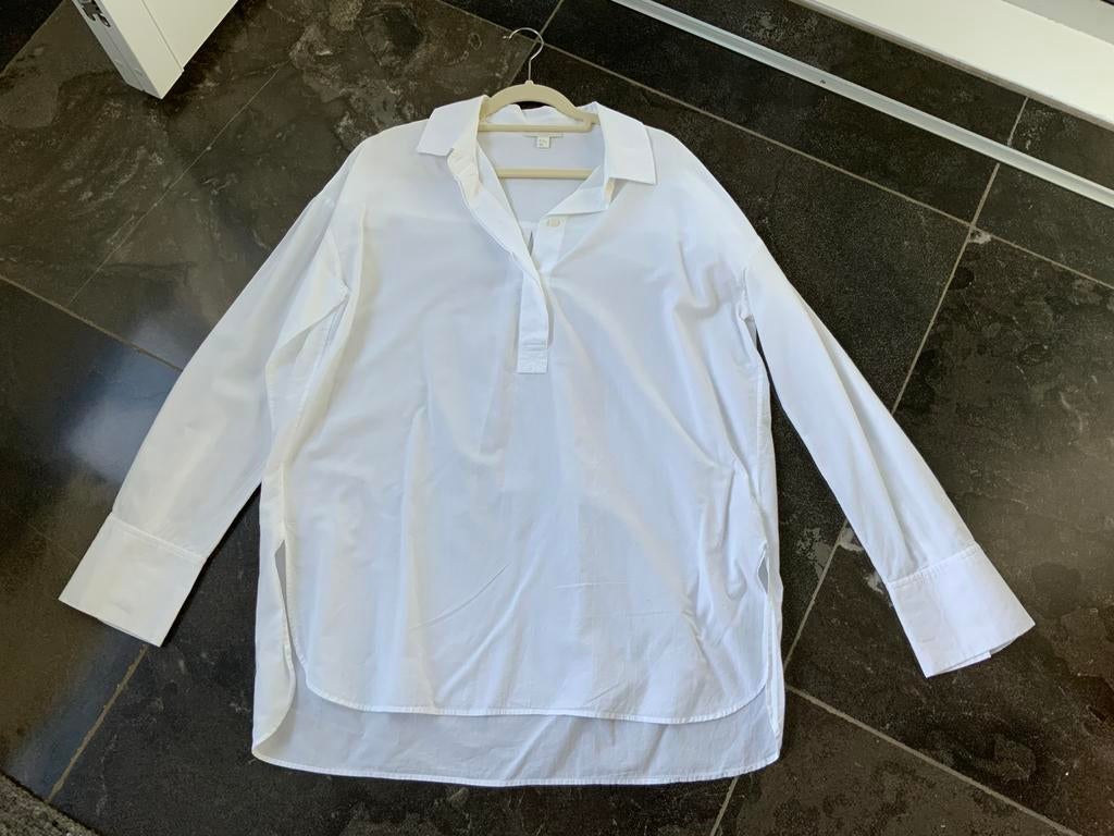 COS WITTE DAMES TUNIEK/BLOUSE (incl. Verzendkosten), Verzenden, Zo goed als nieuw, Maat 36 (S), Wit