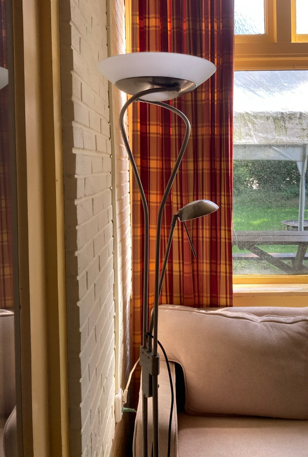 Staande lamp, Huis en Inrichting, Lampen | Vloerlampen, Ophalen, Zo goed als nieuw, 150 tot 200 cm