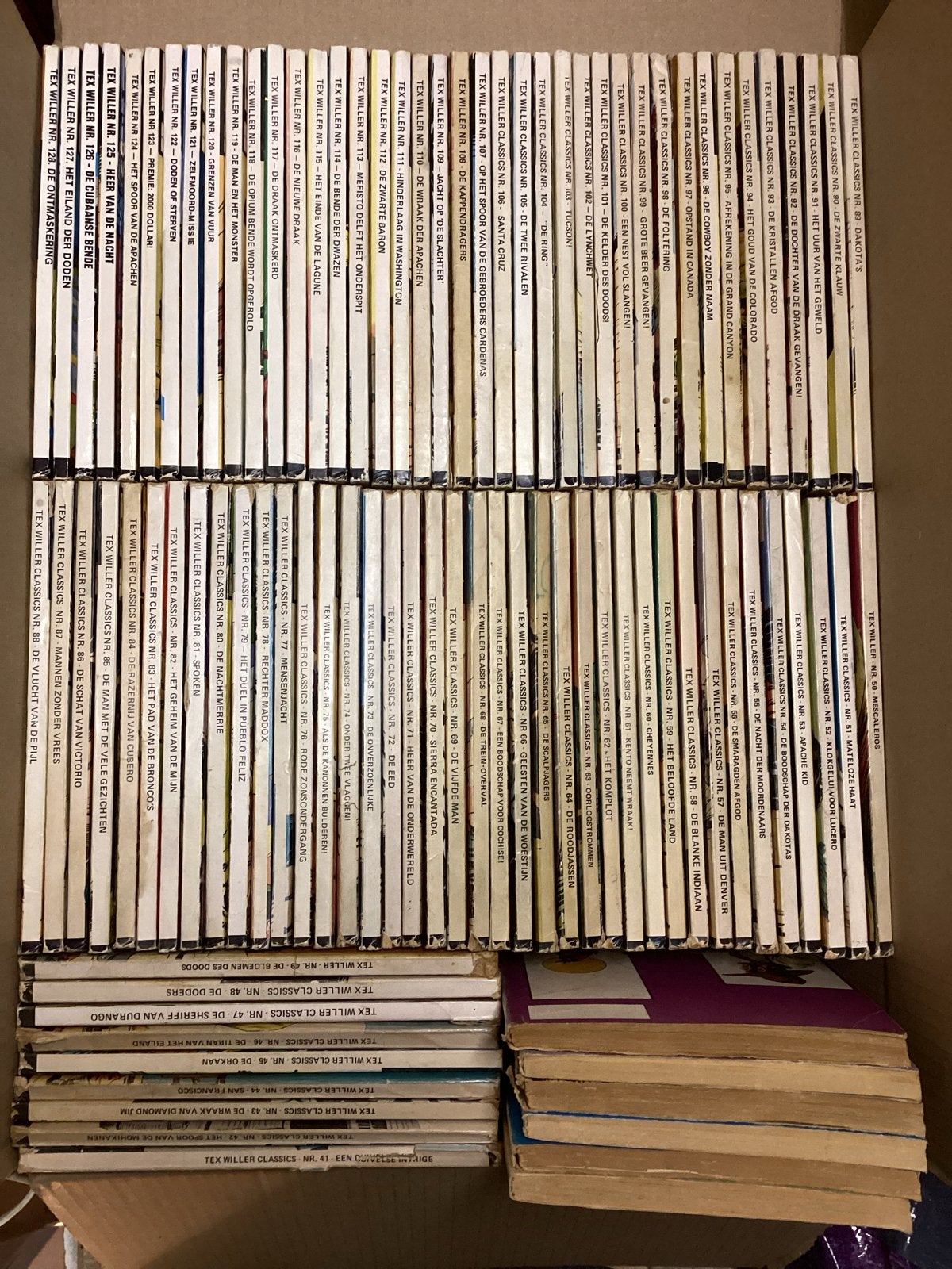 Complete set Tex Willer Classics 35 t/m 128(93 delen), Complete serie of reeks, Ophalen of Verzenden, Gelezen