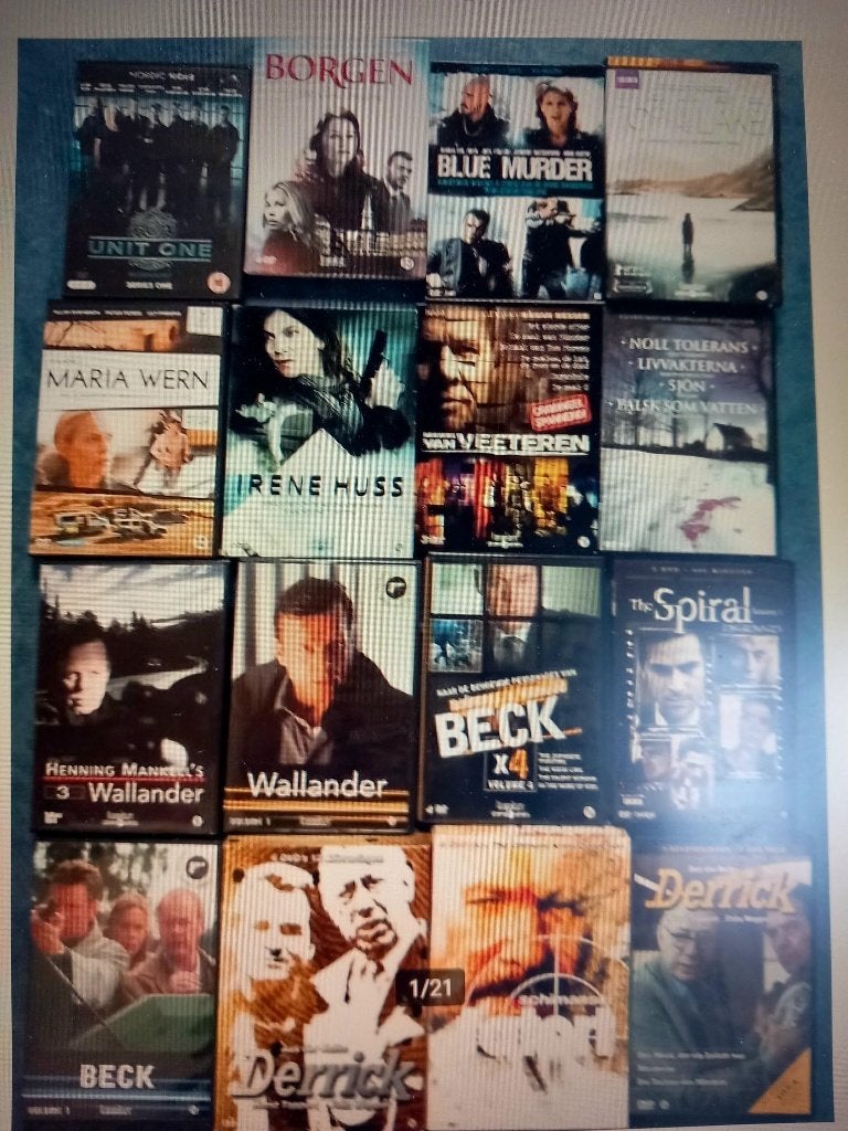 Derrick,Tatort,Borgen en crime Scandi oa Beck,Unit One, Misdaad, Nederlands, Duits, Ophalen of Verzenden