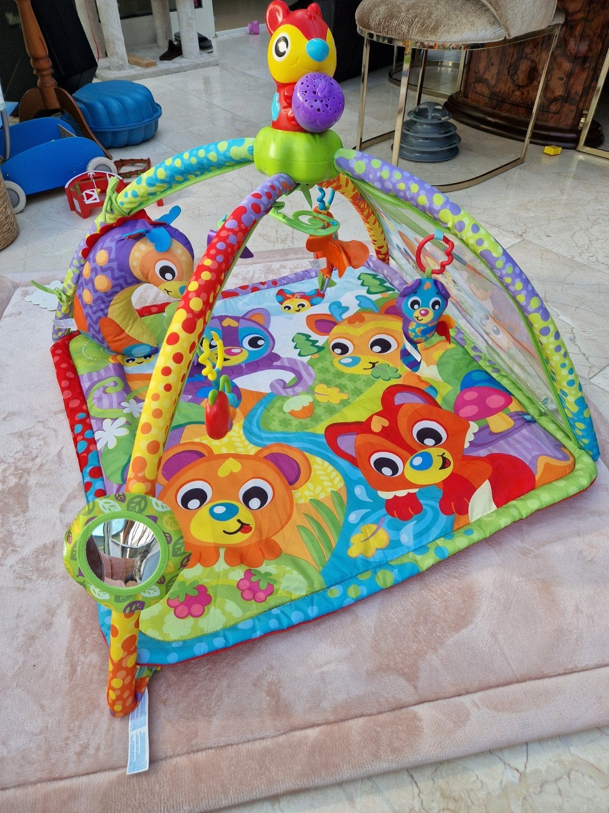 Playgro 4 in 1 speelkleed Woodlands muziek en projector, Ophalen, Zo goed als nieuw