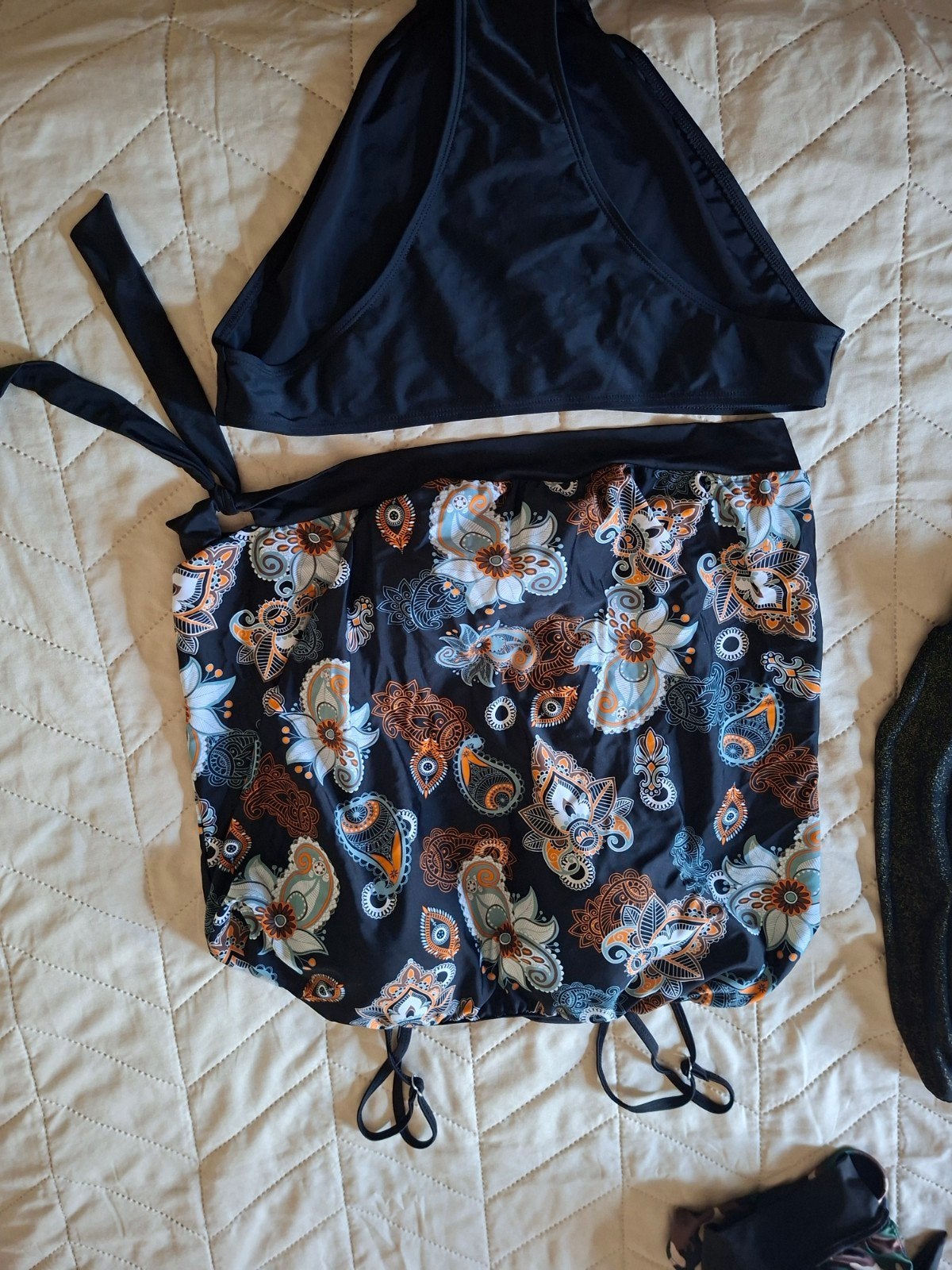 Bonprix Collection Tankini - Zwart met print 42, Bonprix Collection, Zwart, Ophalen of Verzenden, Zo goed als nieuw