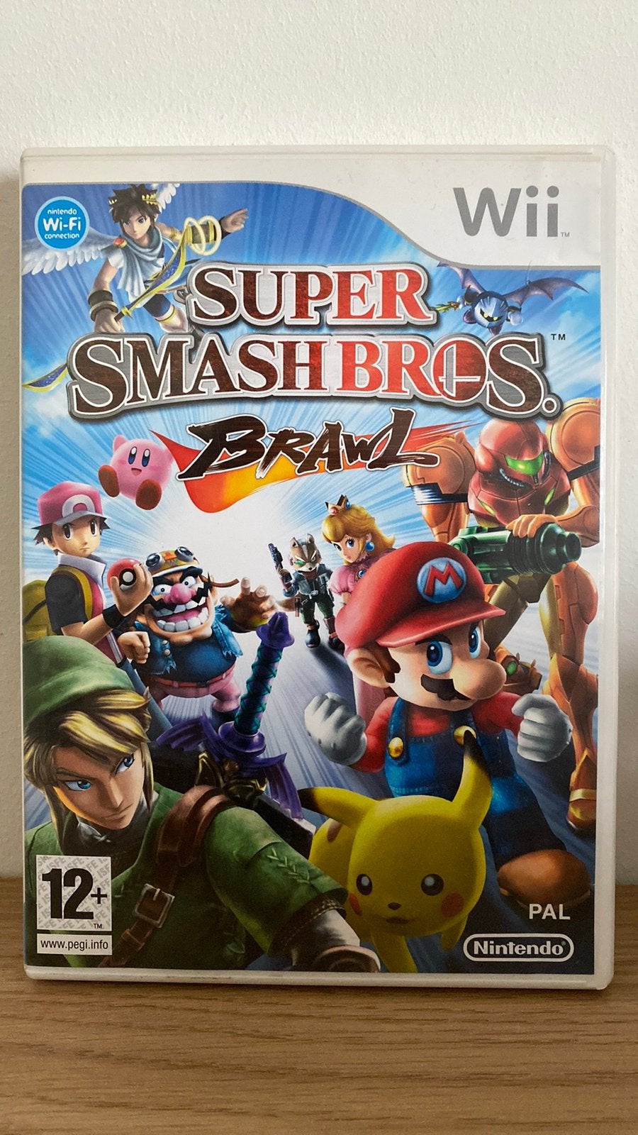 Super smash bros brawl in nette staat met handleiding, Spelcomputers en Games, Games | Nintendo Wii, Vechten, Eén computer, Ophalen of Verzenden