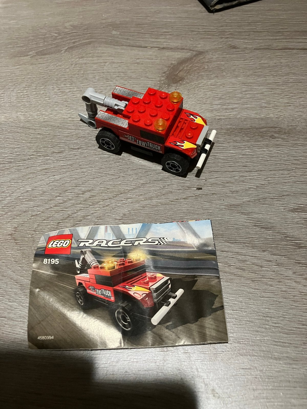 Lego Racers 8195: Ed's Tow Truck met instructies, Gebruikt, Lego, Ophalen of Verzenden, Compleet