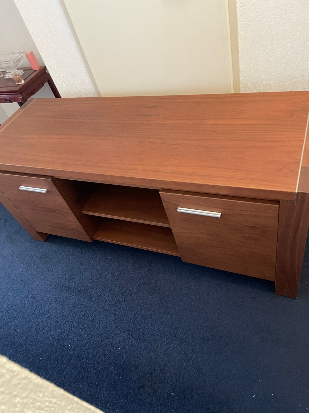 TV table, 100 tot 150 cm, 75 cm of meer, Eikenhout, Ophalen of Verzenden
