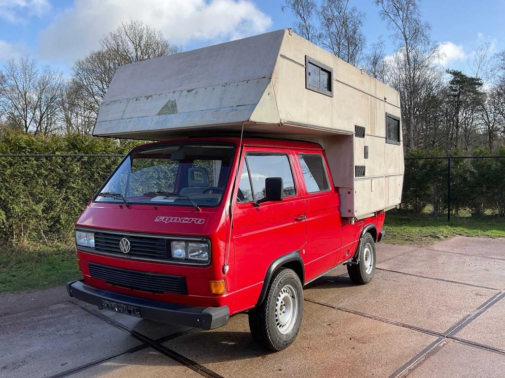 1989 Volkswagen/Steyr-Puch T3 syncro 4x4 16 inch dubbele cab, Volkswagen, Bedrijf, Handgeschakeld, Diesel