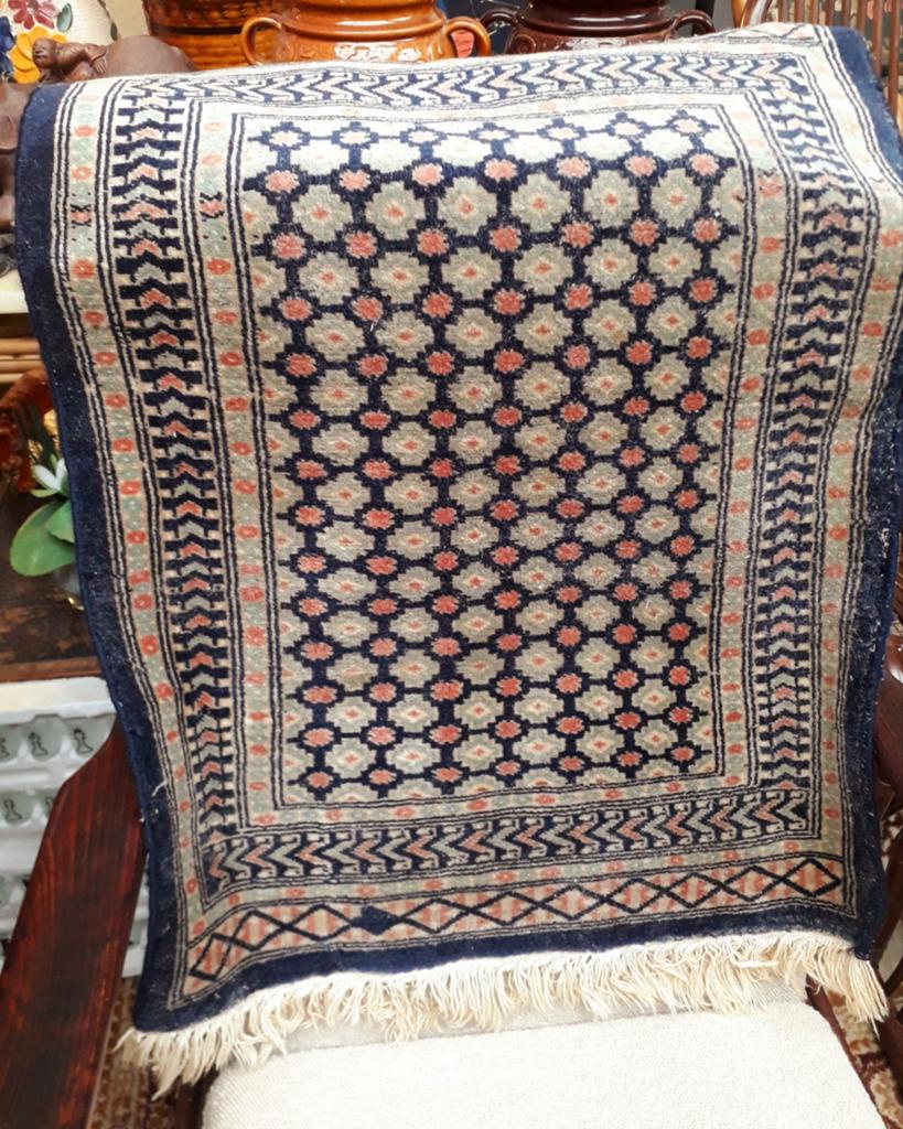 Oud Oosters, Perzisch tapijt, handgeknoopt kleed, Ophalen, Gebruikt, 100 tot 150 cm, 50 tot 100 cm