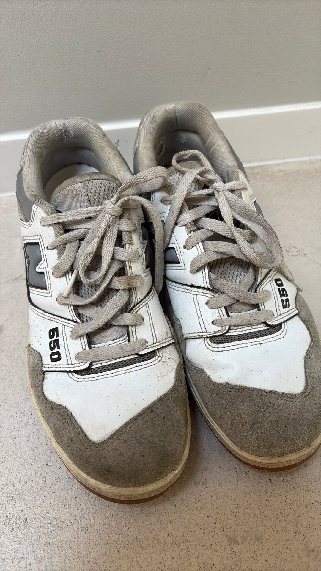 New Balance 550 wit maat 43, Ophalen of Verzenden, Gedragen, Wit