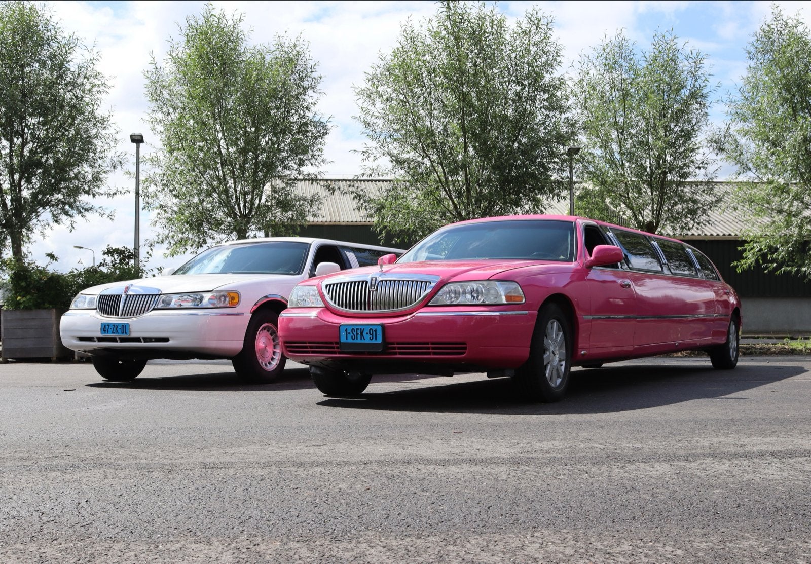 Lincoln Towncar Limousine, Roze 2003, Auto's, Lincoln, 242 pk, 2732 kg, Leder, 9 stoelen