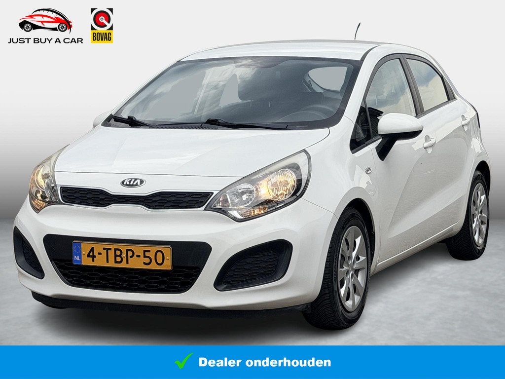 Kia Rio 1.2 CVVT Comfort Pack / Airco / Dealeronderhouden /, 4 cilinders, Met garantie (alle), Wit, Origineel Nederlands