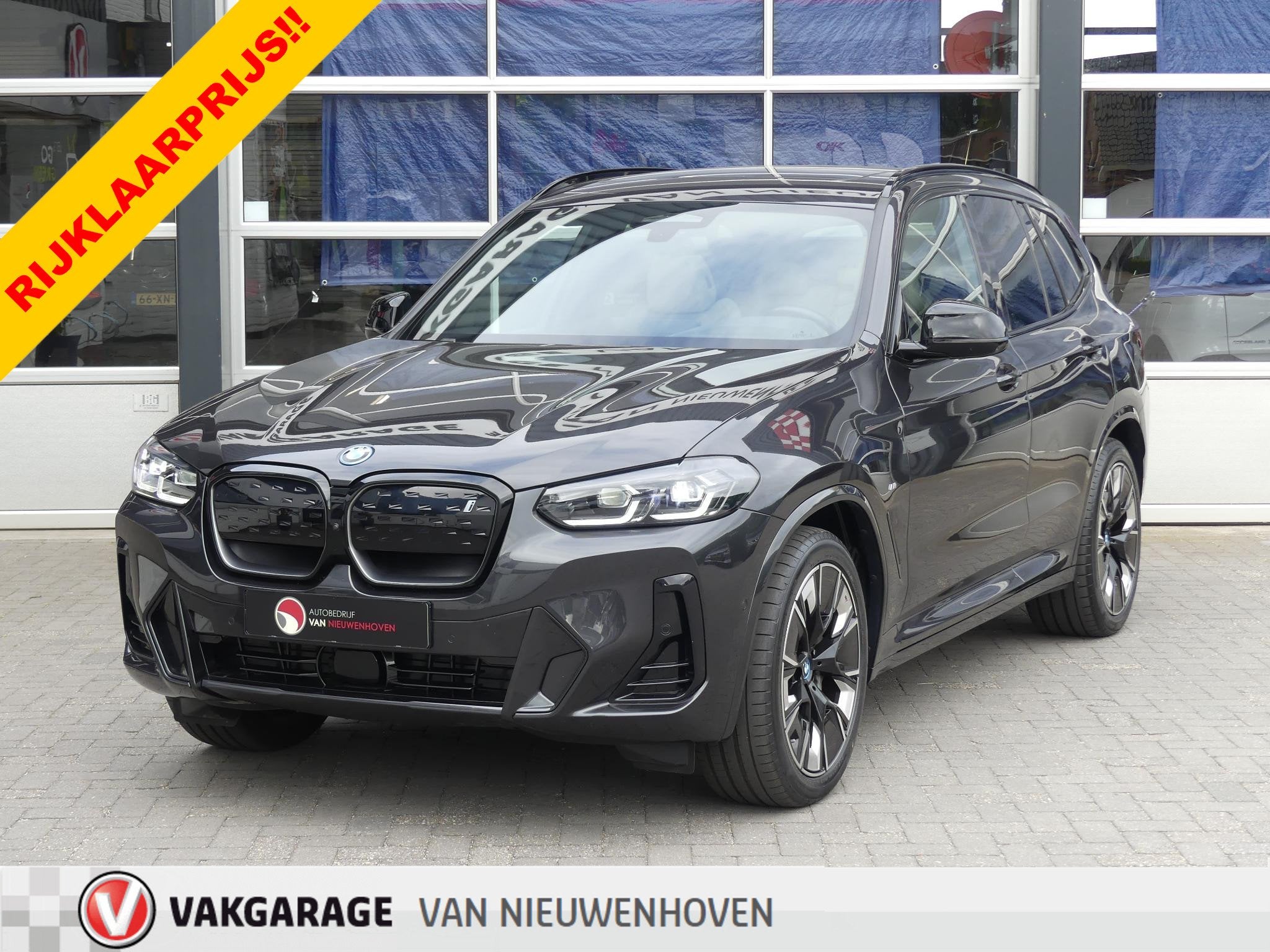 BMW iX3 High Executive M Pack 80 kWh *t/m 10de bouwjaar gara, Auto's, BMW, Automaat, Achterwielaandrijving, Gebruikt, 80 kWh