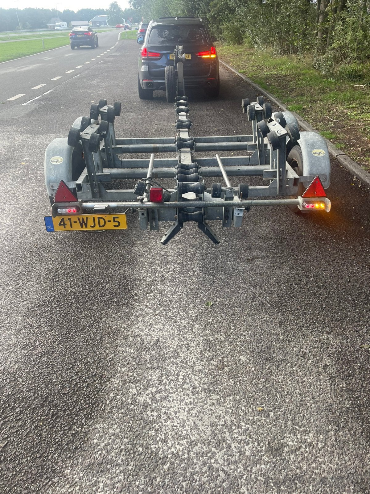 Robuuste Riba kanteltrailer 2500 kilo, Watersport en Boten, Ophalen, 1500 tot 3000 kg, 6 tot 9 meter, Overige typen