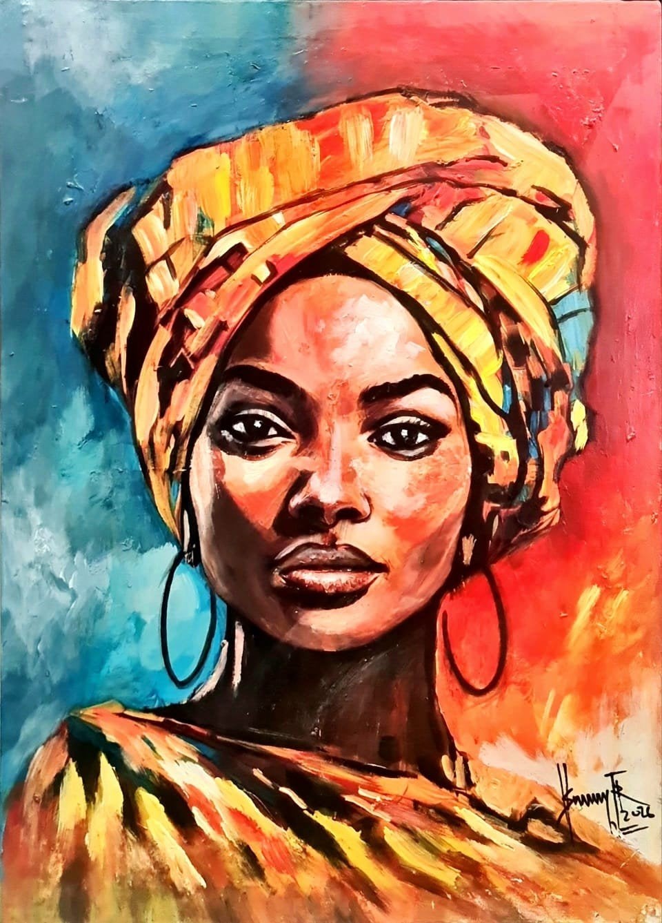 Colorful headscarf 2 (Ibrahim Sesay Jr.), Ophalen