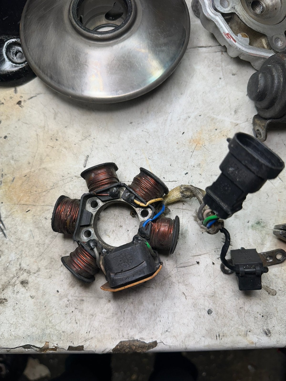 Piaggio 2t Stator/Ontsteking (werking onbekend), Ophalen of Verzenden, Zo goed als nieuw, Blok