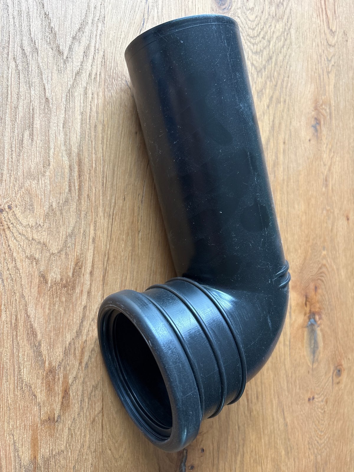 Zwarte PVC Afvoerbocht - 90 graden, Ophalen, Bochten, Pvc, Zo goed als nieuw