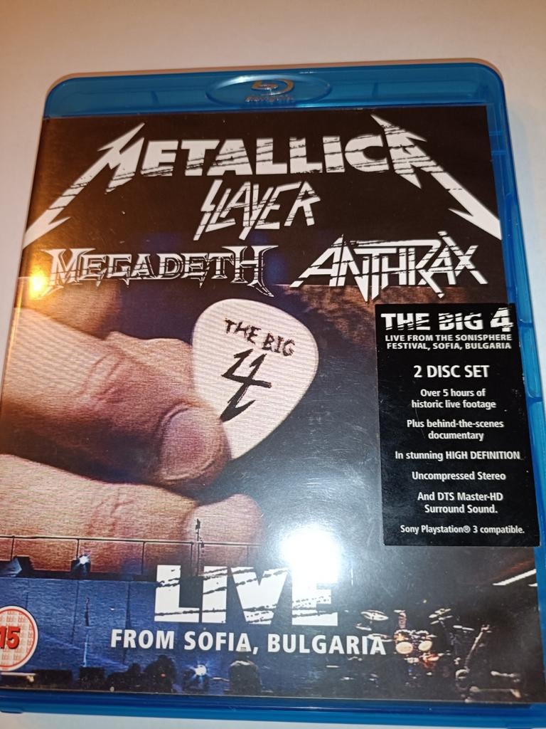 2 Disc BluRay The Big 4 - Live from Sofia, Bulgaria, Cd's en Dvd's, Blu-ray, Ophalen of Verzenden, Zo goed als nieuw, Muziek en Concerten
