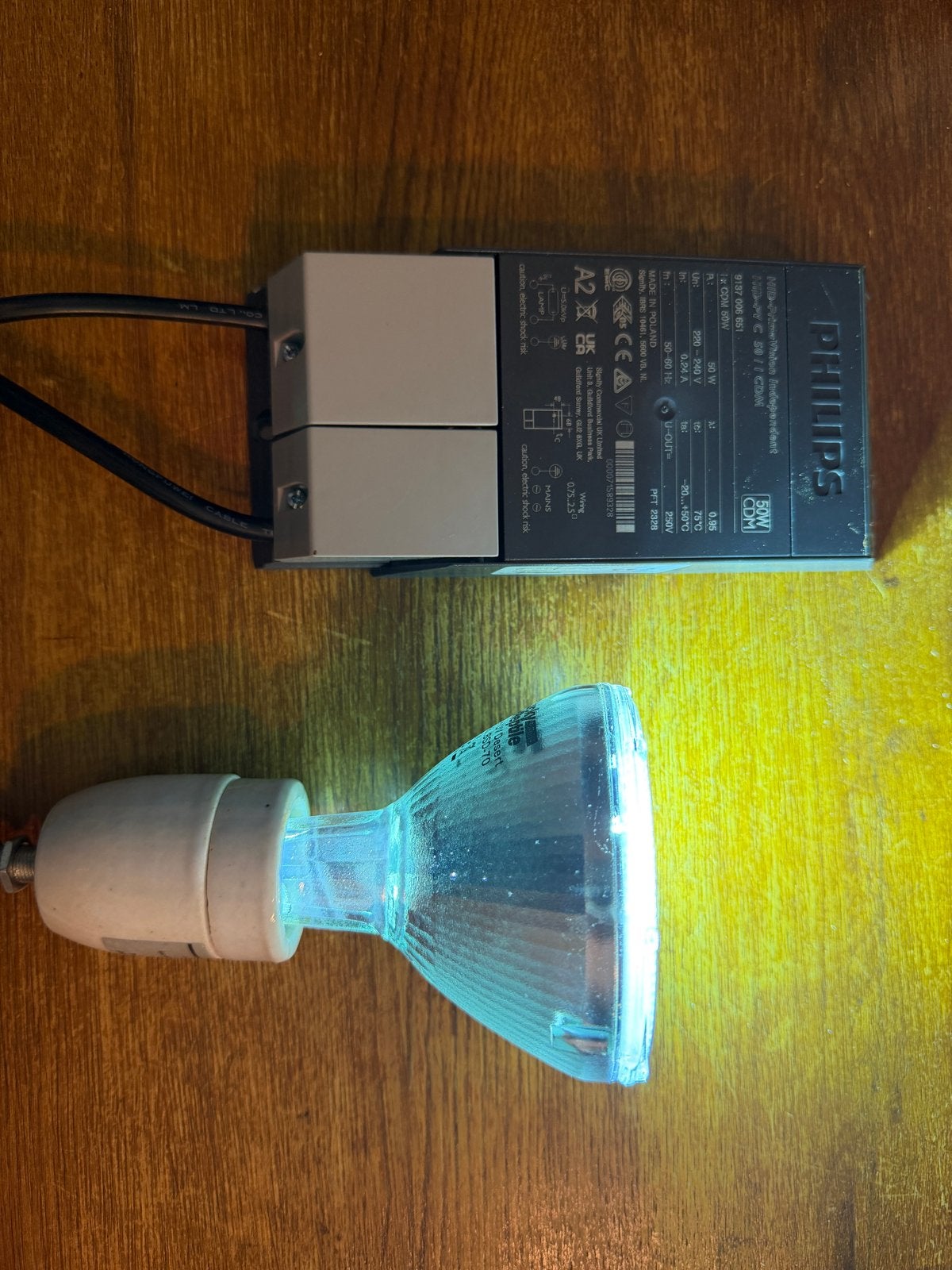 Lucky Reptile fitting + Philips startermodule – zonder lamp, Ophalen of Verzenden, Gebruikt, Verlichting