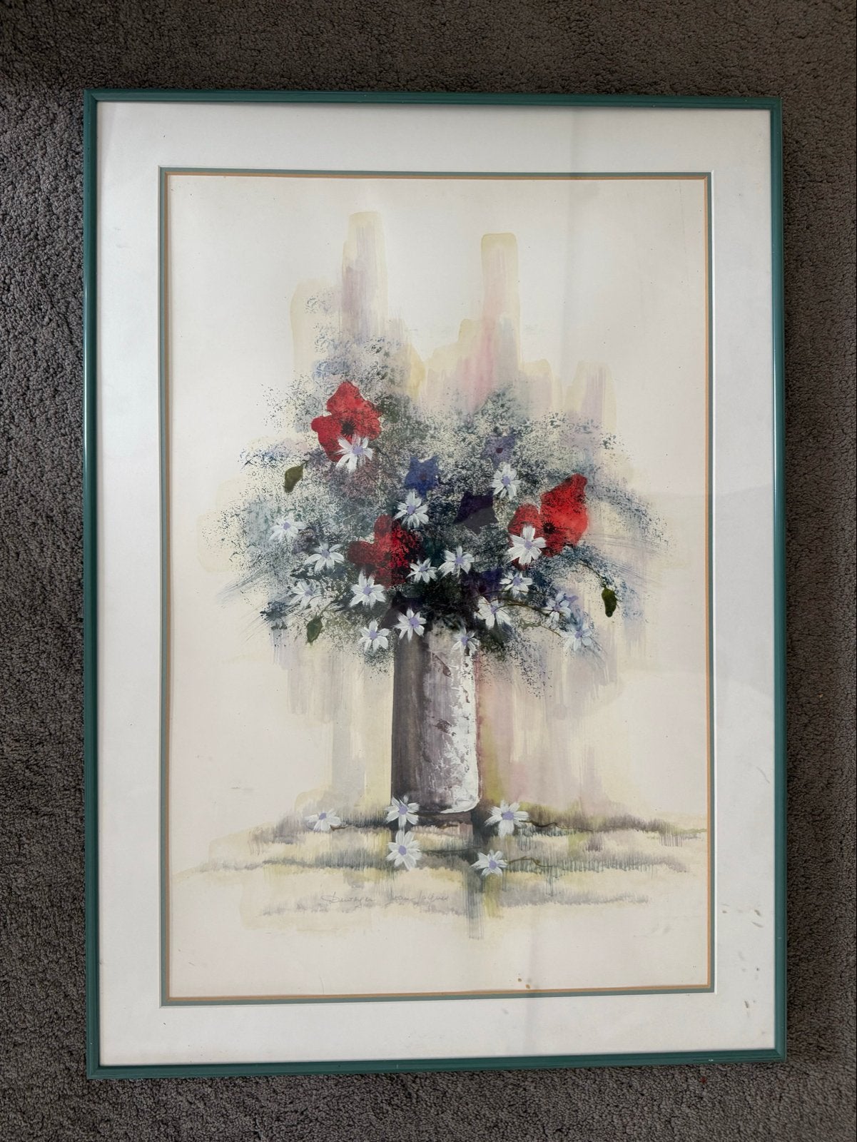 Aquarel van Jean Jacques Duvenger uit Montmartre, Impressionistisch, Aquarel, Papier, Ingelijst