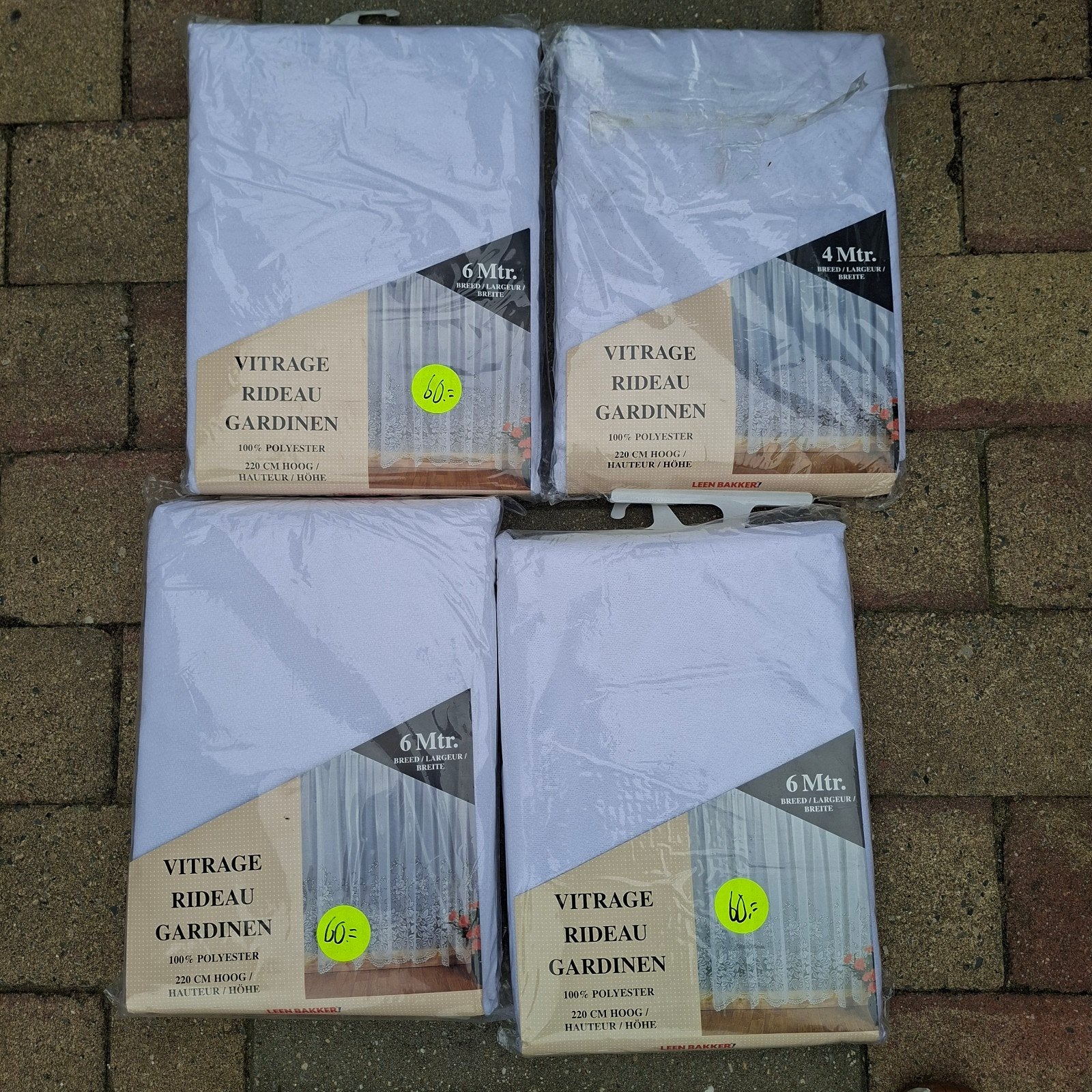vintage vitrage, 120 cm of meer, Nieuw, Ophalen of Verzenden, Polyester