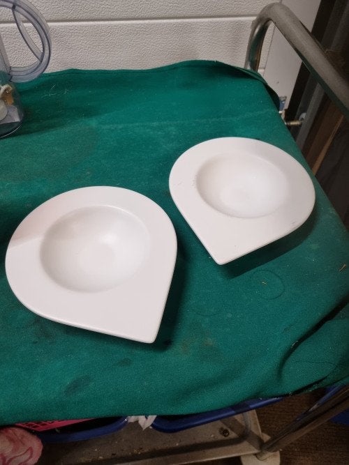 schaaltjes bordjes druppel vorm 2x, Ophalen of Verzenden, 'T Olde Gre-j, Info@toldegrej.nl, Endepoelstraat 20f Didam