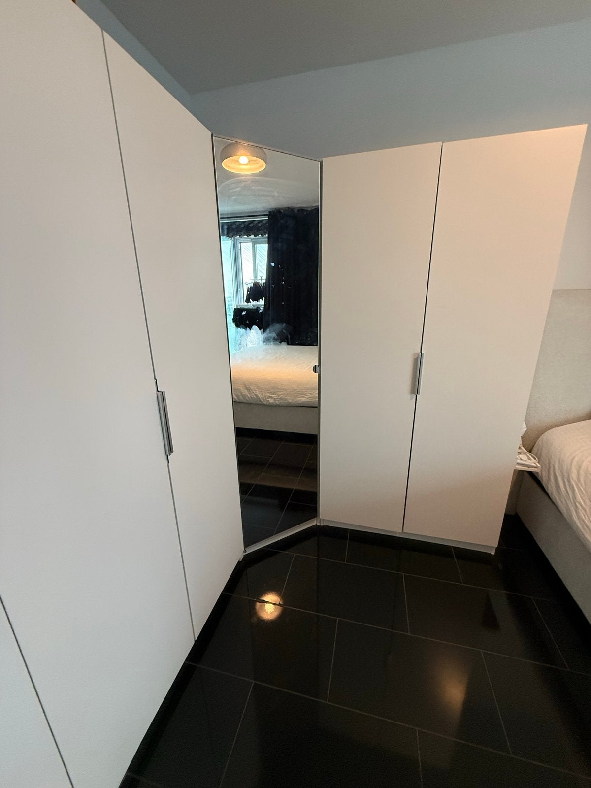 IKEA Hoek Kledingkast 3-delig met LED verlichting 2m hoog, Ophalen, Gebruikt, 200 cm of meer, Met deur(en)