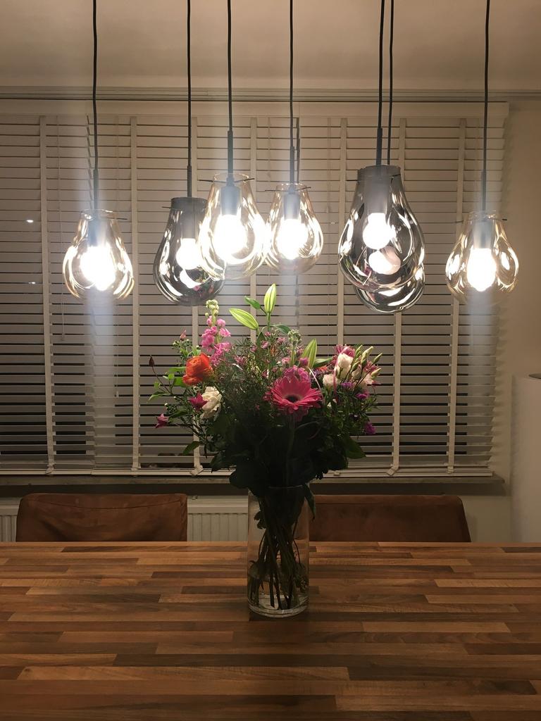 Coco Maison Charlie hanglamp 7-lichts – design lamp, Huis en Inrichting, Lampen | Hanglampen, Zo goed als nieuw, 75 cm of meer