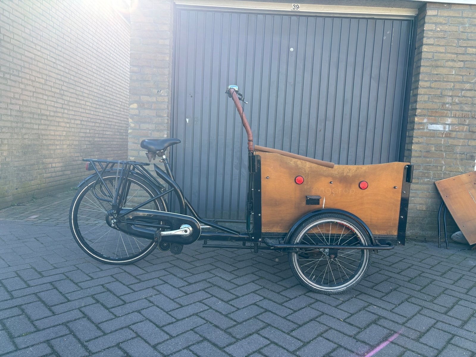 Bakfiets 'Kangaroo' - Opknapper, elektrisch mogelijk, Fietsen en Brommers, Overige merken, Gebruikt, Huif, Ophalen of Verzenden